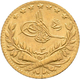Türkei - Anlagegold: Muhammad V. AH 1327-1336 (1909-1918): Gold, 25 Kurush AH 1327, Jahr 3; 0,96 G, - Türkei