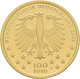 Deutschland - Anlagegold: 2 X 100 Euro 2009 Trier (A,G), In Originalkapsel Und Etui, Mit Zertifikat, - Allemagne