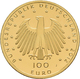 Delcampe - Deutschland - Anlagegold: 5 X 100 Euro 2012 Dom Zu Aachen (A,D,F,J,J), In Originalkapsel Und Etui, M - Deutschland