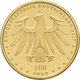 Deutschland - Anlagegold: 4 X 100 Euro 2017 Luthergedenkstätten Eisleben Und Wittenberg (A,A,F,G), I - Deutschland