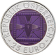 Österreich: Lot 4 Münzen A 25 Euro: 2005 Fernsehen, 2006 Satellitennavigation, 2007 Luftfahrt, 2008 - Austria