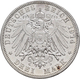 Anhalt: Friedrich II. 1904-1918: 3 Mark 1914 A, Silberhochzeit, Jaeger 24, Winz. Kratzer, Sehr Schön - Taler & Doppeltaler