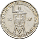 Weimarer Republik: Lot 2 Stück; 5 Reichsmark 1925 D Und 3 Reichsmark 1925 A, Rheinlande, Jaeger 321, - Andere & Zonder Classificatie