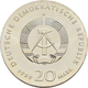 DDR: 20 Mark 1989, Thomas Müntzer, Jaeger 1624, Stempelglanz. - Andere & Zonder Classificatie