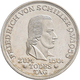 Bundesrepublik Deutschland 1948-2001: 5 DM 1955 F, Friedrich Schiller, Jaeger 389, Feine Kratzer, Se - Autres & Non Classés