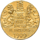 Delcampe - Medaillen Deutschland: 16. Deutsches Bundes-Schießen 1909 In Hamburg: Lot 3 Medaillen; Goldmedaille - Andere & Zonder Classificatie