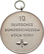 Medaillen Deutschland: 19. Deutsches Bundes-Schießen 1930 In Köln: Lot 4 Medaillen; Silbermedaille 1 - Andere & Zonder Classificatie