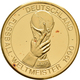 Medaillen Deutschland: Deutschland - Fußball-Weltmeister 1990. Goldmedaille 9,75 G Aus 999,9/1000 Go - Sonstige & Ohne Zuordnung