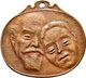 Medaillen Deutschland: Ehemedaille: Ovale Bronzegussmedaille 1950 Von Konrad Geldmacher (1873-1965): - Other & Unclassified