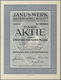 Alte Aktien / Wertpapiere: Lot 8 Aktien 8.11.1923 Der Janus-Werk AG München, 5 X 20.000 Mark Und 3 X - Andere & Zonder Classificatie