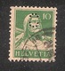 Perfin/perforé/lochung Switzerland No YT161 1921-1942 William Tell . Perfin Symbol  (d16) - Gezähnt (perforiert)