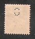 Perfin/perforé/lochung Switzerland No YT161 1921-1942 William Tell . Perfin Symbol  (d16) - Gezähnt (perforiert)