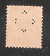 Perfin/perforé/lochung Switzerland No YT161 1921-1942 William Tell  Symbol  Rhomb Quadrangle Schweizerischer Bankverein - Perforés