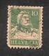 Perfin/perforé/lochung Switzerland No YT161 1921-1942 William Tell  Symbol O With / - Perfins