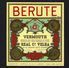 Rotulo BEIRUTE VERMOUTH Real Companhia Velha (Vinhas Do Alto Douro) VILA NOVA DE GAIA Porto. Old Label PORTUGAL - Autres & Non Classés