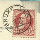 74 Op Kaart Met Stempel BRUXELLES 5 Met Uurblok Onderlijnd (essai)??? - 1905 Grosse Barbe