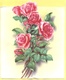 Tematica - Fiori - Rose - Biglietto Augurale 3D - Heureux Anniversaire - Mazzo Di Rose - Altri & Non Classificati