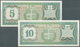 Aruba: Set Of 2 Notes Containing 5 & 10 Florin 1986 P. 1, 2, Both In Crisp Original Condition: UNC. - Aruba (1986-...)