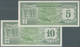 Aruba: Set Of 2 Notes Containing 5 & 10 Florin 1986 P. 1, 2, Both In Crisp Original Condition: UNC. - Aruba (1986-...)