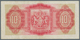 Bermuda: 10 Shillings 1937, Series "S/3", P.10b, Very Nice Note With Lightly Toned Paper, Tiny Spot - Bermudas