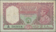 Burma / Myanmar / Birma: 5 Rupees ND Portrait KGIV P. 4 In Used Condition With Seldom Seen "Rangoon" - Myanmar