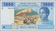 Delcampe - Cameroon / Kamerun: Set Of 5 Notes Central African States Containing 4x Cameroon (letter "U") 1000, - Kamerun