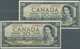 Canada: Pair Of 20 Dollars 1954 "Devil's Face Hair Style" Issue, One With Signature Coyne & Towers, - Canada