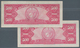 Cuba: Set Of 2 Notes 500 Pesos 1950 P. 83, Both In Similar Condition With Light Folds And Handling I - Cuba