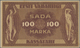 Estonia / Estland: Highly Rare Pair Of The 100 Marka 1919, One Without "Seeria" And Watermark: Horiz - Estland