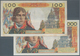 France / Frankreich: Set 2 Pcs 10.000 & 100 NF Francs 1958 & 1961 P. 136, 144, Both Used In Conditio - Otros & Sin Clasificación