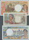 French Oceania / Französisch Ozeanien: Set Of 8 Banknotes Containing Tahiti (Papeete) 20 Francs ND(1 - Ohne Zuordnung