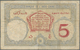 French Somaliland / Französisch Somaliland: Banque De L'Indochine - 5 Francs 1943 With Overprint Cro - Otros – Africa