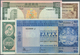 Hong Kong: Set Of 19 Banknotes Containing 10 Dollars The Chartered Bank 1977 P. 74c (UNC), 5 Dollars - Hongkong