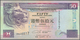 Delcampe - Hong Kong: Set Of 19 Banknotes Containing 10 Dollars The Chartered Bank 1977 P. 74c (UNC), 5 Dollars - Hongkong