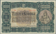 Hungary / Ungarn: 10.000 Korona 1923 P. 77, Used With Light Center Fold And Handling In Paper, Paper - Ungarn