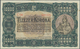 Hungary / Ungarn: 10.000 Korona 1923 P. 77, Used With Light Center Fold And Handling In Paper, Paper - Hungría