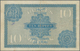 India / Indien: 10 Rupees ND Portrait KGV P. 7a In Lightly Used Condition, With Vertical And Horizon - India