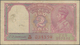 India / Indien: 2 Rupees ND(1943) P. 17b, Rarely Seen With RED TYPE Serial Number, Used With Folds A - Indien