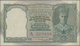 India / Indien: 5 Rupees ND(1943) P. 23a, Light Folds In Paper, Red Serial Number, Usual Pinholes, O - Indien