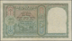 India / Indien: 5 Rupees ND(1943) P. 23a, Light Folds In Paper, Red Serial Number, Usual Pinholes, O - India