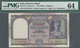 India / Indien: Set Of 3 Consecutive Banknotes 10 Rupees ND(1943) P. 24, All PMG Graded 64 Choice UN - India