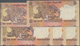 India / Indien: Set Of 5 Miscut Error Notes Of 10 Rupees 1996 P. 87c, 89c, All In Condition: UNC. (5 - Indien