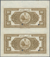 Iran: Uncut Pair Of The 10 Rials SH1313 (1933-34) SPECIMEN, P.25as With Diagonal Overprint "Specimen - Iran