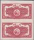 Iran: Uncut Pair Of The 20 Rials SH1313 (1933-34) SPECIMEN, P.26as With Diagonal Overprint "Specimen - Iran