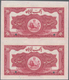 Iran: Uncut Pair Of The 20 Rials SH1313 (1933-34) SPECIMEN, P.26as With Diagonal Overprint "Specimen - Irán