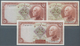 Iran: Set With 3 Banknotes 5 Rials SH1317 W/o Stamp And Two Times With Oval Stamp On Back, P.32Aa, 3 - Irán