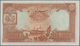 Iran: 100 Rials ND(1938) P. 36A, Pressed, Light Folds, But In Spite Of That Still Strong Paper And O - Irán