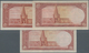 Iran: Set Of 3 Notes 5 Rials ND(1944) P. 39, All In Same Condition: AUNC. (3 Pcs) - Irán