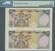 Iran: Uncut Sheet Of A Pair Of 500 Rials ND(1974-79) P. 104ar Without Serial Number, In Condition: P - Iran