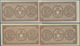 Italy / Italien: Set Of 4 Notes 2 Lire D.1914 P. 37, Two Of Them Even With Consecutive S/N #562695 - - Sonstige & Ohne Zuordnung